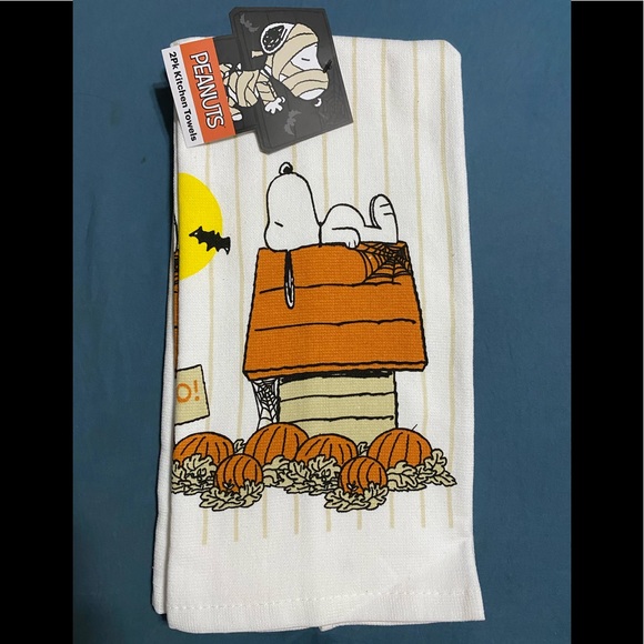 Peanuts happy halloween kitchen towels 16x26" - Picture 1 of 4